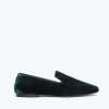 Footwear FREDA SALVADOR | Paisley Smoking Slipper Dark Forest Velvet