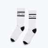 Handbags, Etc. FREDA SALVADOR | Freda Cotton Logo Crew Sock White/Black Combo
